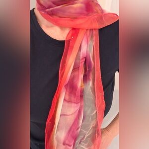 Silk Floral Scarf